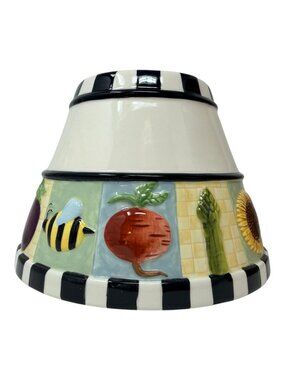 Vintage Yankee Candle Vegetable Garden Candle Shade Williraye Studios Jar Topper